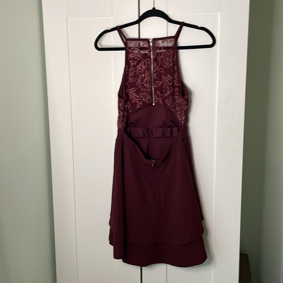 Francesca's Burgundy Dress‎ - Size Medium - Picture 9 of 11